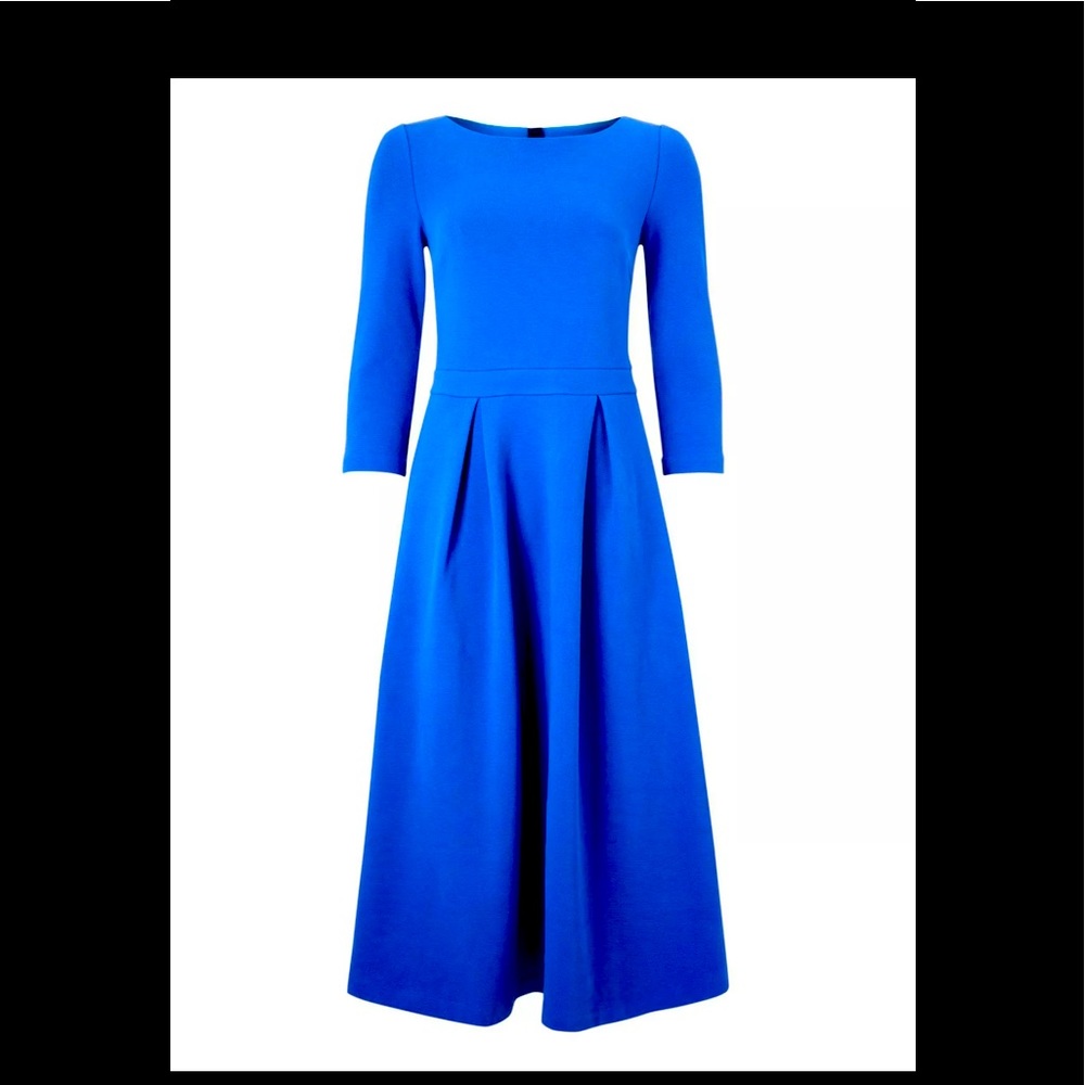 Boden Harley Textured Dress Klein Blue